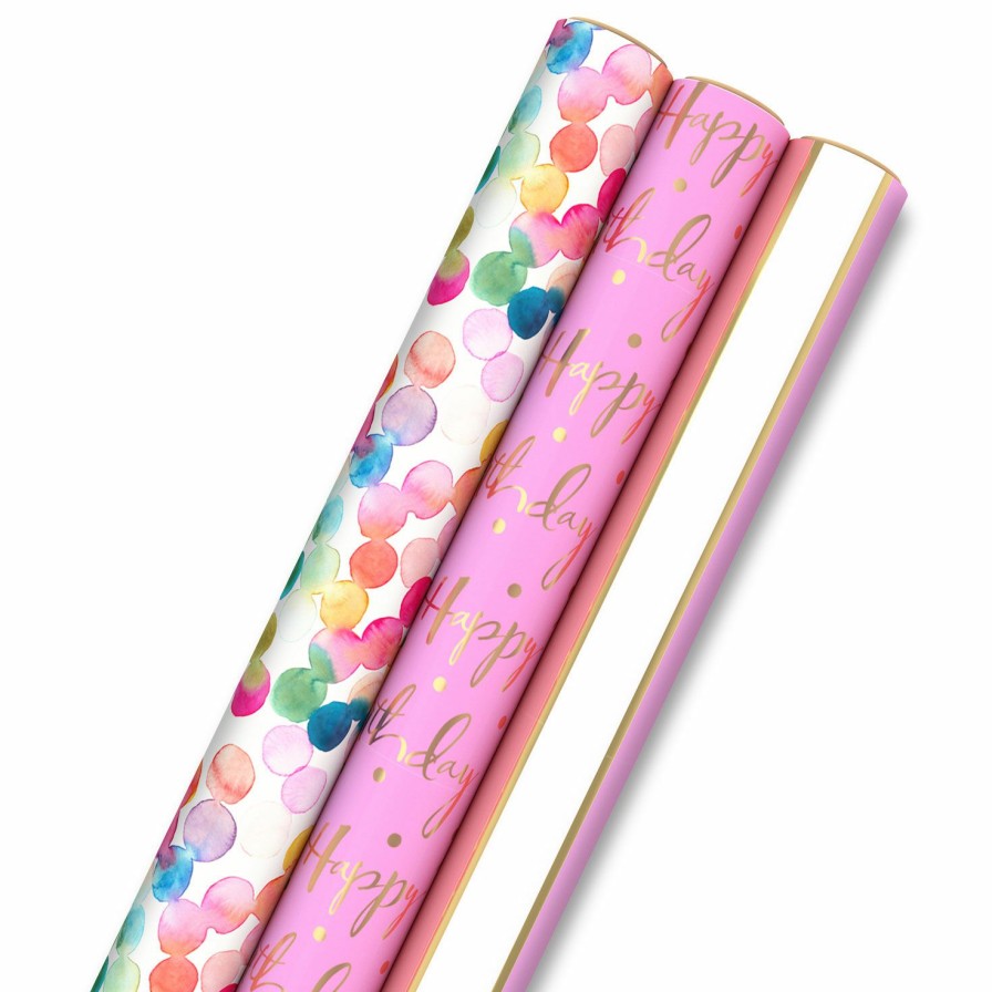 Occasions Hallmark Birthday  Simply Pretty Wrapping Paper